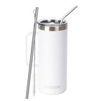 Ezprogear 32oz Insulated Stainless Steel Coffee Mug with Handle - White