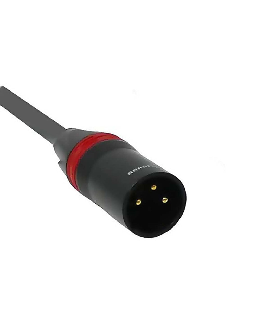 Rannsgeer R7703P2 1/4" TRS Right Angle to XLR Male 3 Feet Cable