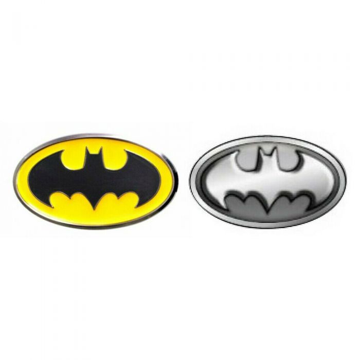 Batman Logo Pewter Lapel Pin and Colored Pewter Collectible Lapel Pin (2  Pack)