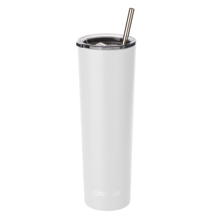 Ezprogear 34oz Matte Black Stainless Steel Slim Skinny Tumbler