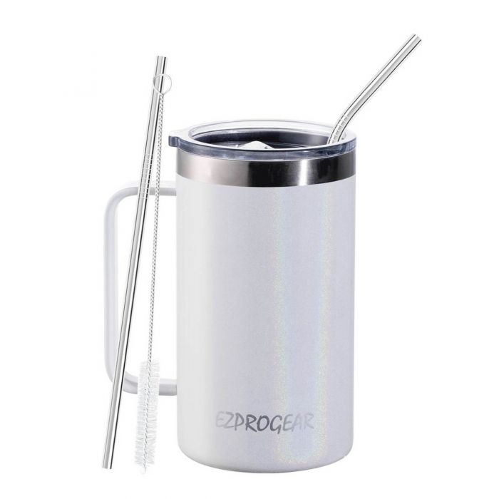 Ezprogear 24 oz Stainless Steel Coffee Mug Beer Tumbler Double  