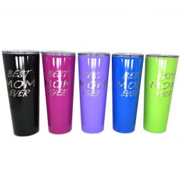 Ezprogear Best Mom Ever Gift 40 oz Stainless Steel Insulated Water Tumbler Mom Gifts, Mom Birthday Gifts (40 oz, Best Mom Mint)