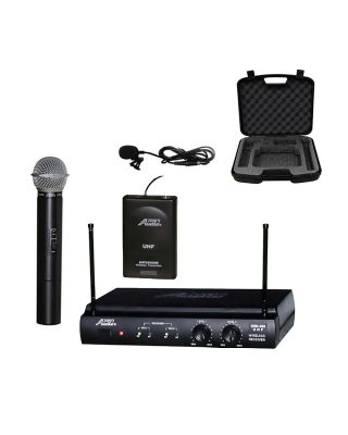 Audio2000s 6032HL UHF Wireless Microphone Handheld & Lavalier