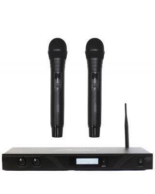 Audio2000's AWM6901 Dual Channel Digital Wireless Microphone with Handheld