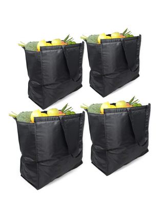 Ezprogear Extra Large Reusable Insulated Cooler Grocery Bags (Set of 4)