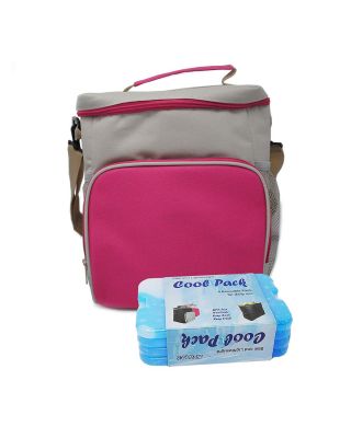 Ezprogear Soft Insulated Lunch Cooler Bag Outdoor Picnic Bag & Ice Packs