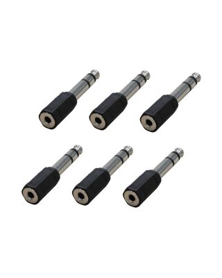 Audio2000's ACC3139PP6 3.5mm Stereo Female to 1/4" Stereo TRS Male Adapter (6 Pack)