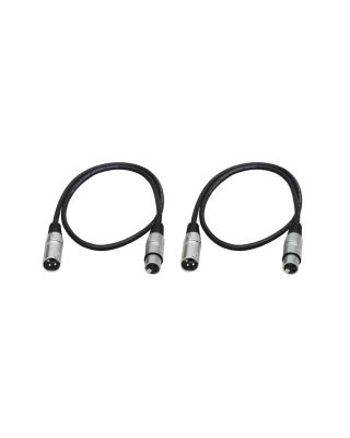 Audio2000's ADC2037PP2 3Ft. XLR Male to Female Microphone Cable (2 Pack)