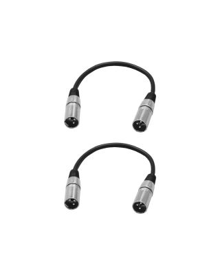 Audio2000's ADC203PP2 1Ft. XLR Male to Male Audio Cable (2 Pack)