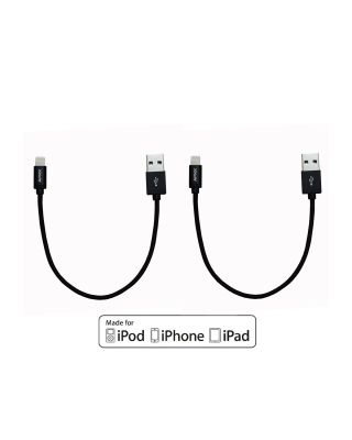 APXX [Apple MFI Certified] 8-Pin Lightning Cable AL300D 2-Pack 0.5 Ft