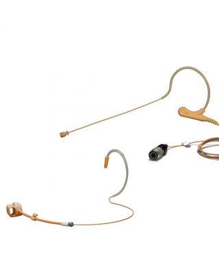 AV-JEFES AVL670TF-H4P Tan Color Mini Headset Microphone with Frame for Audio Technica