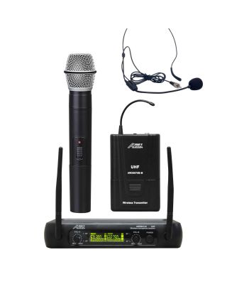 Audio2000 6074UX UHF Wireless Microphone System Handheld & Headset