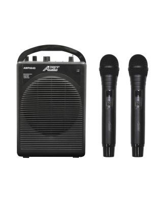 Audio2000s AWP604D 30W Dual Channel Wireless Microphone Portable PA System (2 Handheld)