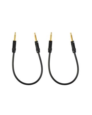 Audio2000's C09001P2 1ft 1/4" TS To 1/4" TS Cable (2 Pack)