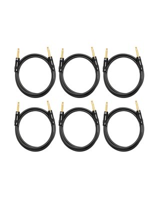 Audio2000's C09003P6 3ft 1/4" TS  To 1/4" TS Patch Cable (6 Pack)