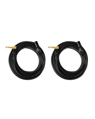 Audio2000's C17050P2 50 Ft 1/4" TS Right Angle to XLR Male Cable (2 Pack)