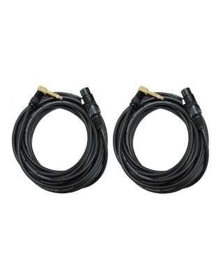 Audio2000's C23050P2 50 Ft 1/4" TS Right Angle to XLR Female Cable (2 Pack)