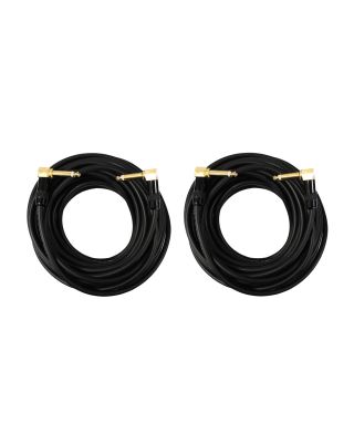 Audio2000's C27050P2 50 Ft 1/4" TS Right Angle To TS Right Angle Cable (2 Pack)