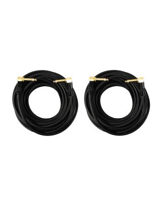 Audio2000's C27025P2 25Ft 1/4" TS Right Angle To 1/4" TS Right Angle Cable (2 Pack)