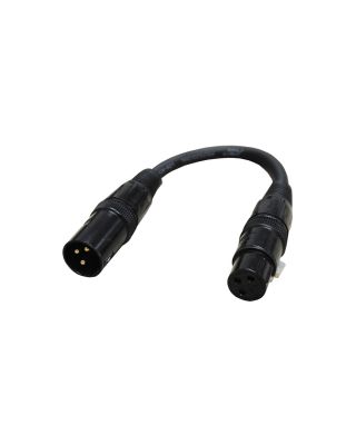 Audio2000's E02100 0.5 ft XLR Male to XLR Female Microphone Cable