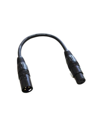 Audio2000's E02101 1ft XLR Male to XLR Female Microphone Cable