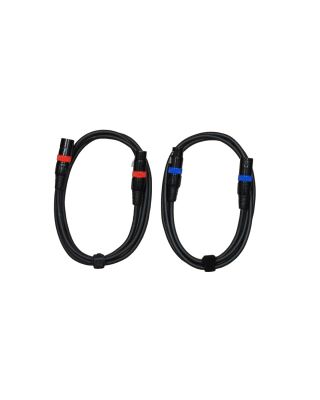 Audio2000's E02106RB2 6ft XLR Male to XLR Female Microphone Cable (2 Pack)