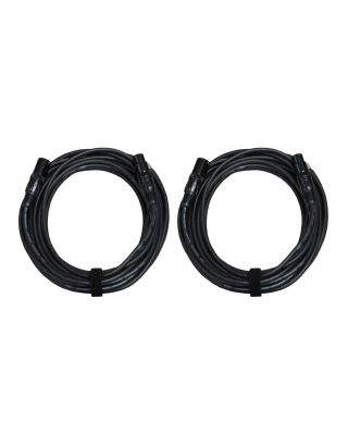 Audio2000's E02125P2 25ft XLR Male to XLR Female Microphone Cable (2 Pack)