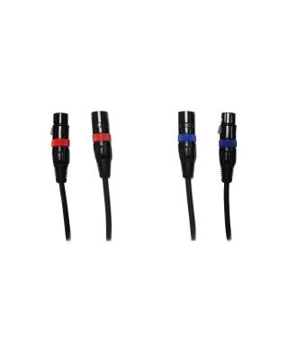 Audio2000's E02150RB2 50ft XLR Male to XLR Female Microphone Cable (2 Pack)