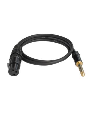 Audio2000's E06103 3Ft 1/4" TRS to XLR Female Audio Cable