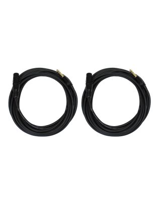 Audio2000's E06150P2 50Ft 1/4" TRS to XLR Female Audio Cable (2 Pack)