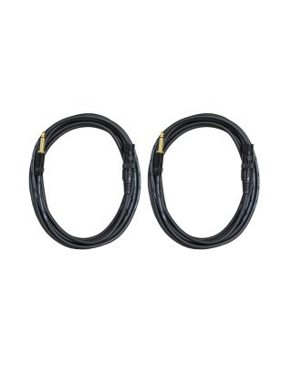 Audio2000's E07112P2 12 Ft 1/4" TS To XLR Female Microphone Cable (2 Pack)