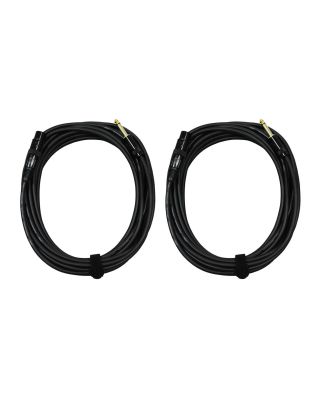 Audio2000's E07125P2 25 Ft 1/4" TS To XLR Female Microphone Cable (2 Pack)