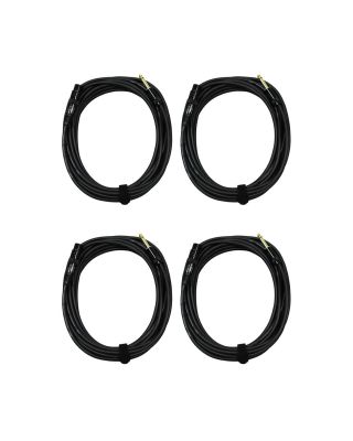 Audio2000's E07125P4 25 Ft 1/4" TS To XLR Female Microphone Cable (4 Pack)