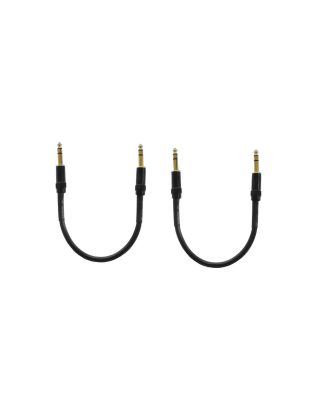 Audio2000's 2 Pack 1Ft 1/4" TRS to 1/4" TRS Audio Cable E08101P2