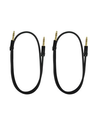 Audio2000's E08103P2 3 Ft 1/4" TRS to 1/4" TRS Audio Cable (2 pack)