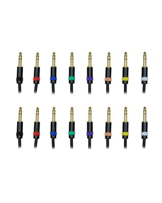 Audio2000's E08103E8 3 feet 1/4" TRS to 1/4" TRS Audio Cable (8 Pack)