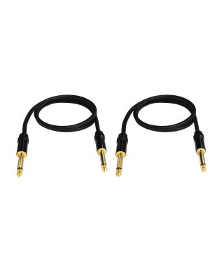 Audio2000's E09103P2 3ft 1/4" TS To 1/4" TS Audio Cable (2 Pack)