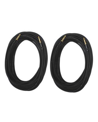 Audio2000's E09150P2 50ft 1/4" TS To 1/4" TS Audio Cable (2 Pack)