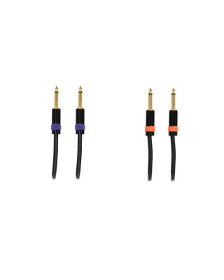 Audio2000's E09150OP2 50ft 1/4" TS To 1/4" TS Audio Cable (2 Pack)