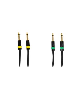 Audio2000's E09106YG2 6ft 1/4" TS To 1/4" TS Audio Cable (2 Pack)