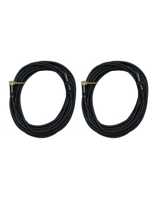 Audio2000's E14125P2 25ft. 1/4" TRS Right Angle to XLR Male Audio Cable (2 Pack)