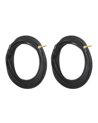 Audio2000's E14150P2 50Ft 1/4" TRS Right Angle to XLR Male Audio Cable (2 Pack)