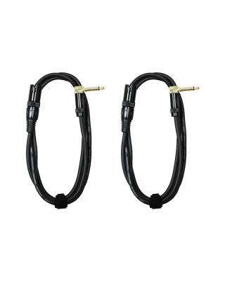 Audio2000's E17106P2 6 Ft 1/4" TS Right Angle to XLR Male Audio Cable (2 Pack)