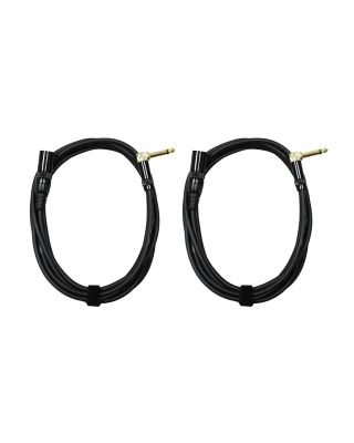 Audio2000's E17112P2 12 Ft 1/4" TS Right Angle to XLR Male Audio Cable (2 Pack)