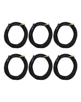 Audio2000's E17125P6 25 Feet 1/4" TS Right Angle to XLR Male Audio Cable (6 Pack)
