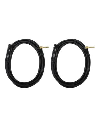 Audio2000's E20112P2 12 Ft 1/4" TRS Right Angle to XLR Female Cable (2 Pack)