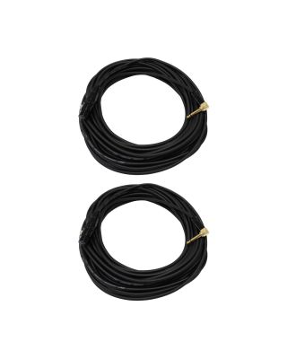 Audio2000's E23150P2 50 Ft 1/4" TS Right Angle to XLR Female Microphone Cable (2 Pack)