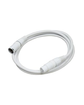 Audio2000's E80106 6ft XLR Male to Female White Microphone Cable