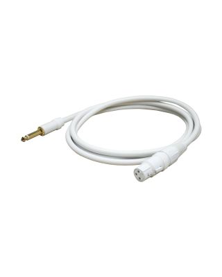 Audio2000's E80206 6 Ft 1/4" TS To XLR Female White Microphone Cable