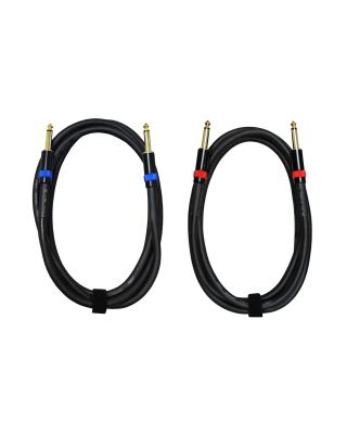 Audio2000's E90106P2 6Ft. 1/4" to 1/4" 14 AWG Speaker Cable (2 Pack)